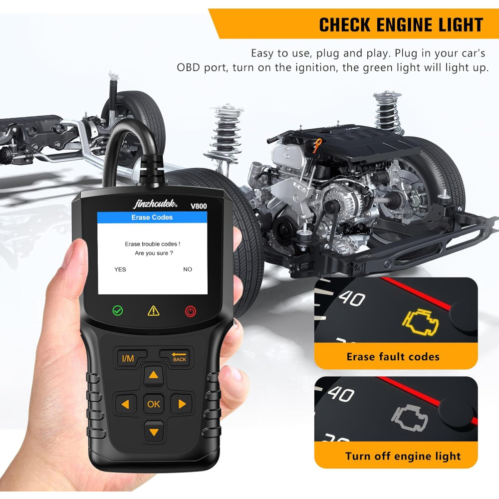 Автосканер OBD2 jinzhoutek с цветным дисплеем 35901 DTC полная диагностика