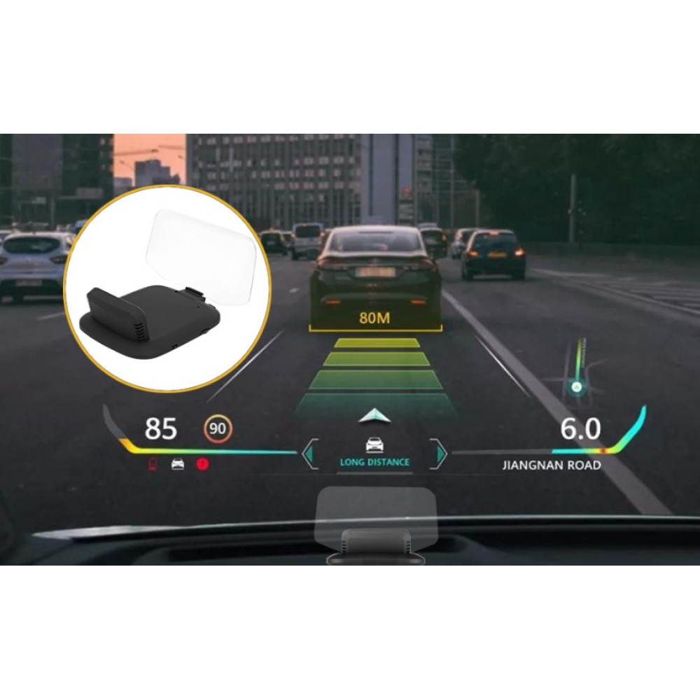 Проекционный GPS спидометр HUD-дисплей PerGar OBD2 и GPS