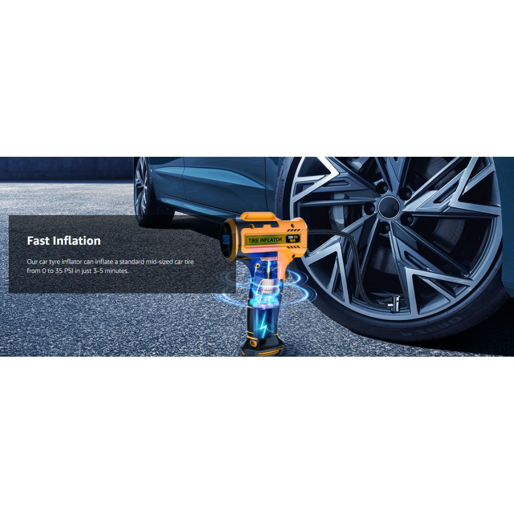 Портативный компрессор для шин HJH 150 PSI