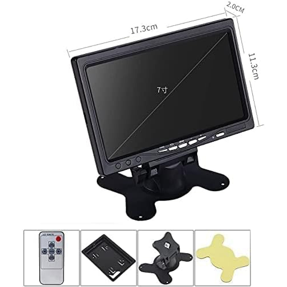 Автомобильный монитор заднего вида B-Qtech 7-дюймовый HD для камеры