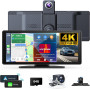 Автомобільний екран CarPlay Android Autо з фронтальною 4K камерою Antika A8