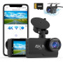 Автомобільний відеореєстратор SIGRILL 4K + 1080P та 64 ГБ карта пам’яті