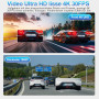 Автомобільний відеореєстратор SIGRILL 4K + 1080P та 64 ГБ карта пам’яті