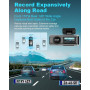 Уценка! Автомобильный видеорегистратор Zhiroad Q20 4K WiFi передняя и задняя камера 64GB