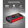 Пусковое устройство CARHEV 5000A 26800mAh для авто 12V с фонарем