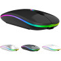 Беспроводная мышь для ПК, ноутбука и т.д. 2.4GHz Bluetooth, 1600dpi Type-C, (черная)