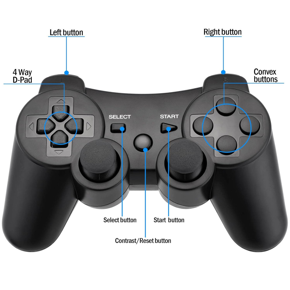  2 беспроводных геймпада Ceozon PS3 Controller, совместимых с пультом дистанционного управления PS3 