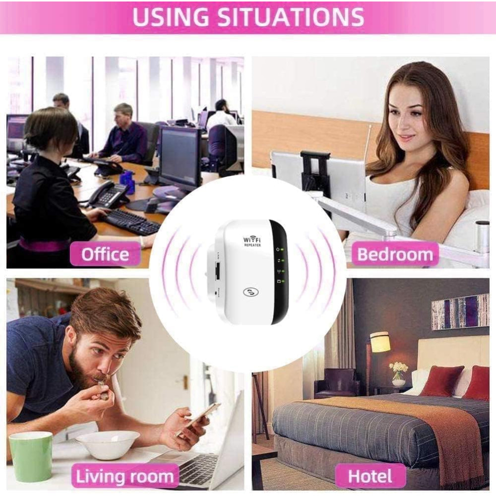 Усилитель Wi-Fi FKH 2024, 339 кв. м и 45 устройств, с портом Ethernet, частота работы Wi-Fi 2.4 ГГц
