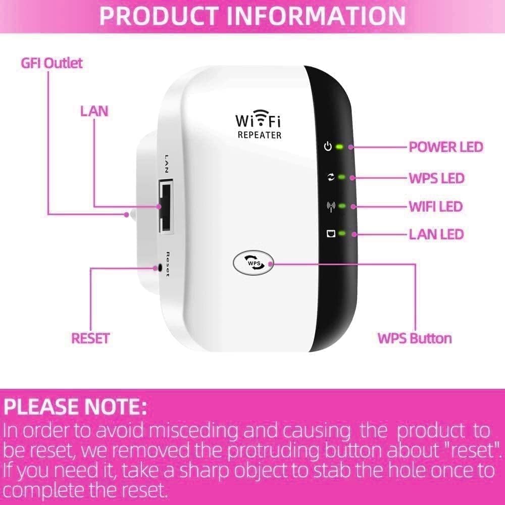 Усилитель Wi-Fi FKH 2024, 339 кв. м и 45 устройств, с портом Ethernet, частота работы Wi-Fi 2.4 ГГц