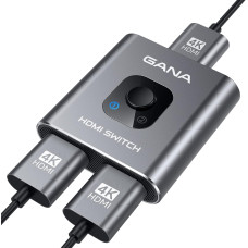 HDMI-коммутатор, разветвитель 4k/60 Гц, из алюминия, совместимый с Xbox PS5/4/3...