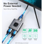 HDMI-коммутатор, разветвитель 4k/60 Гц, из алюминия, совместимый с Xbox PS5/4/3...
