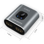HDMI-коммутатор, разветвитель 4k/60 Гц, из алюминия, совместимый с Xbox PS5/4/3...