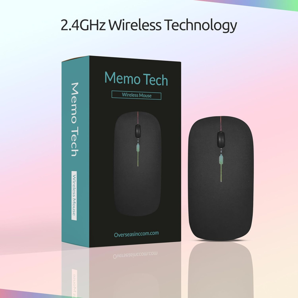 Беспроводная мышь для ПК, ноутбука и т.д. 2.4GHz Bluetooth, 1600dpi Type-C, (черная)