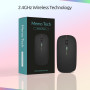 Беспроводная мышь для ПК, ноутбука и т.д. 2.4GHz Bluetooth, 1600dpi Type-C, (черная)