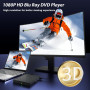 Внешний Blu Ray привод 5-в-1 с USB 3.0 Type-C, запись-воспроизведение 3D дисков