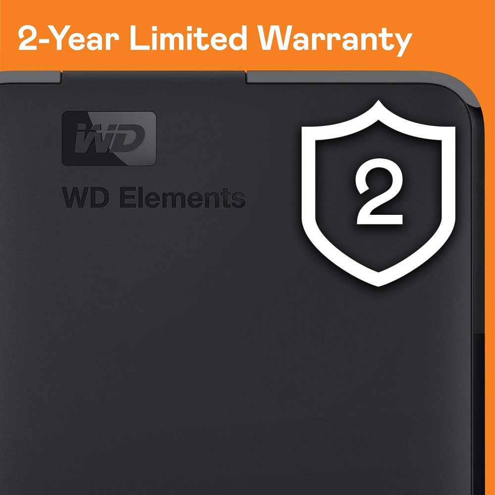 Наружный жесткий диск WD Elements емкостью 1 ТБ, USB 3.2 Gen 1/USB 3.0, поддержка Plug and Play