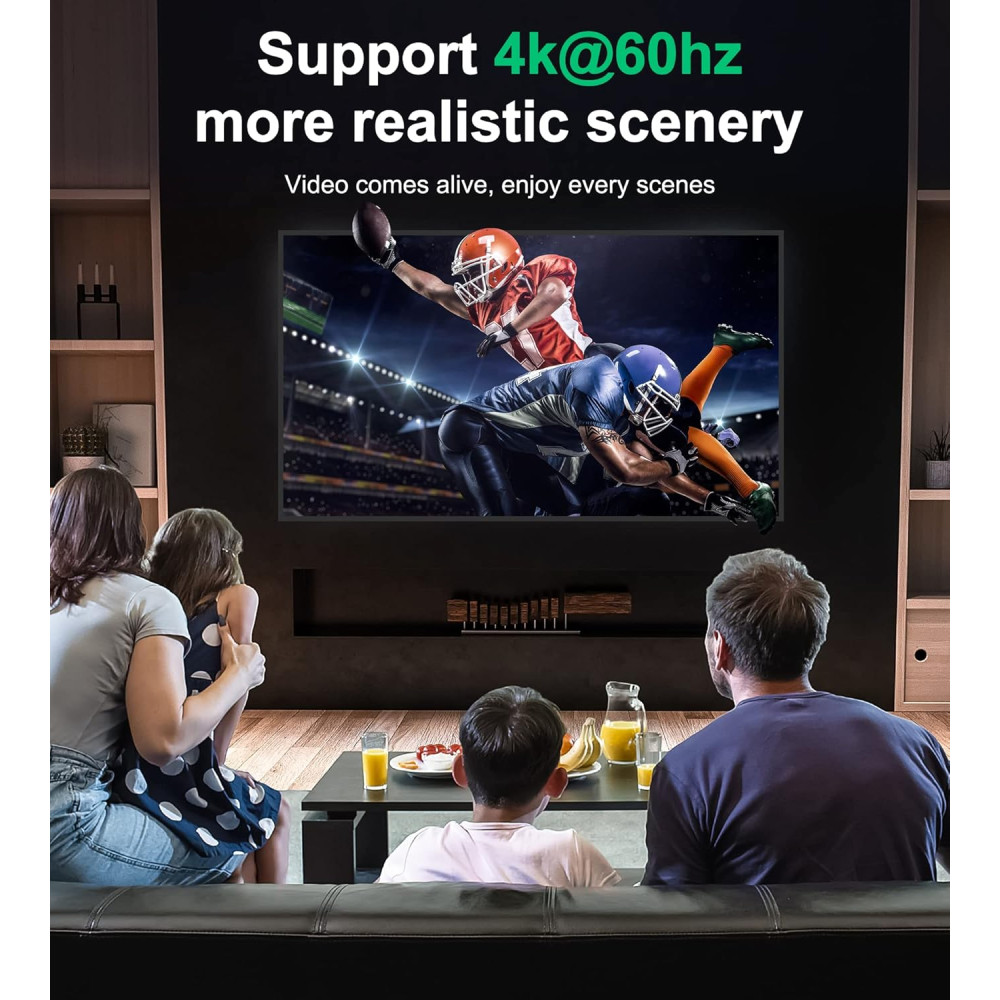 HDMI-коммутатор, разветвитель 4k/60 Гц, из алюминия, совместимый с Xbox PS5/4/3...