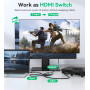 HDMI-коммутатор, разветвитель 4k/60 Гц, из алюминия, совместимый с Xbox PS5/4/3...