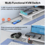 KVM перемикач Alxum 2 комп'ютери 2 монітори 4K 60Hz USB 3.0 HDMI