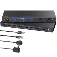 KVM переключатель camgeet HDMI 2,1 USB 3,0 для 2 ПК и 2 мониторов 8K 60 Гц