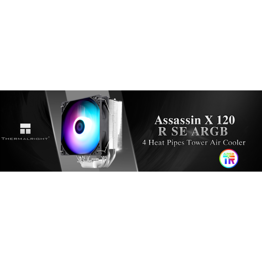 Кулер Thermalright Assassin X 120R SE 120 мм 1550 об/мин 4-пиновый RGB для AMD Intel