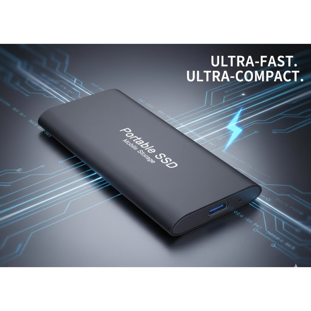 Внешний SSD накопитель 2TB с интерфейсом Type C и USB 3 1