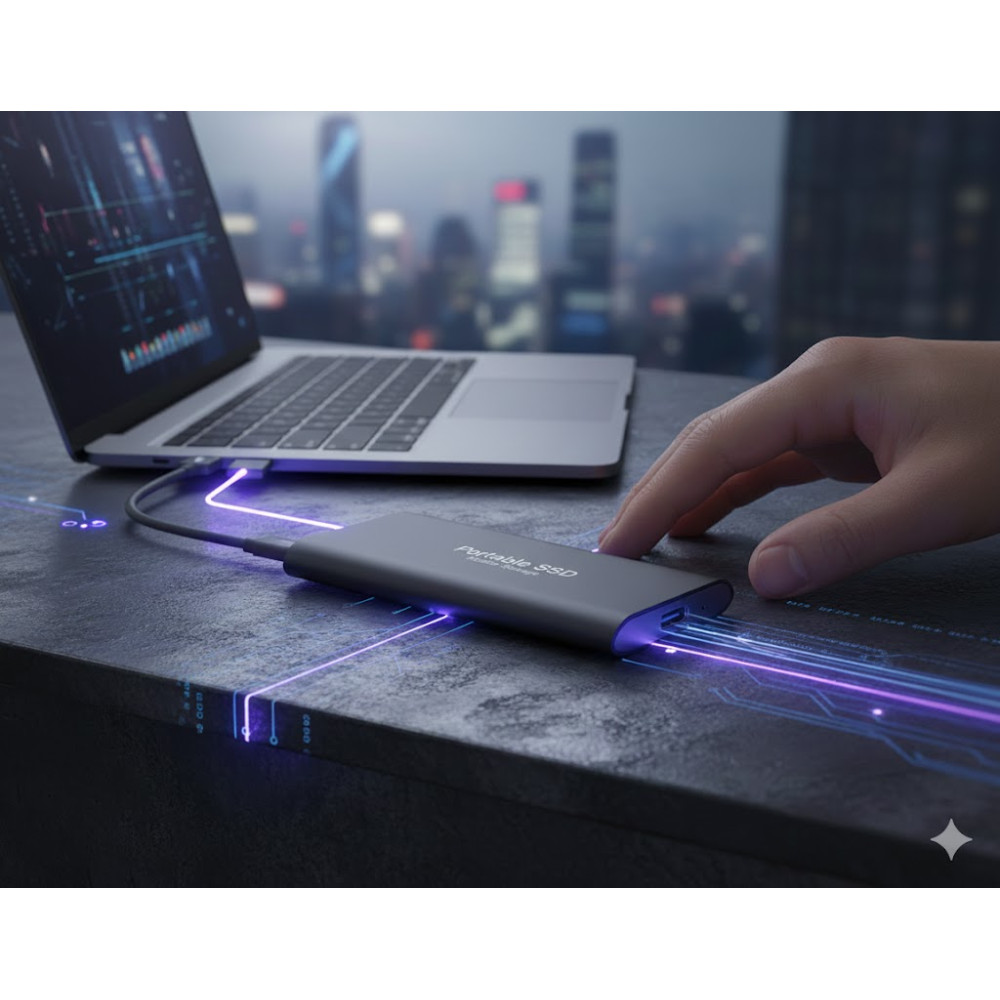 Внешний SSD накопитель 2TB с интерфейсом Type C и USB 3 1