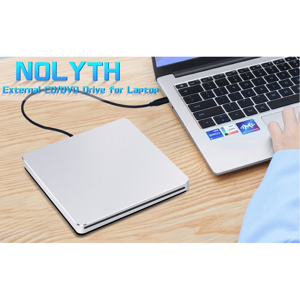 Внешний CD DVD привод NOLYTH USB C для MacBook