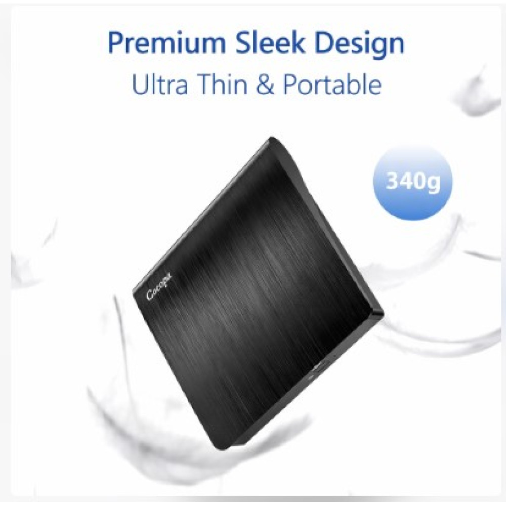 Портативный внешний DVD/CD-привод Cocopa с USB 3 0 чтение и запись