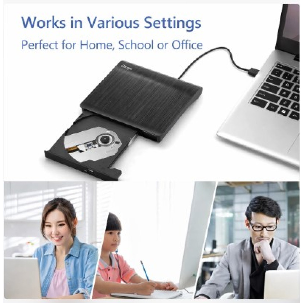 Портативный внешний DVD/CD-привод Cocopa с USB 3 0 чтение и запись