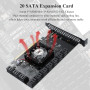 Плата расширения SATA 3 0 на 20 портов через PCIe x16