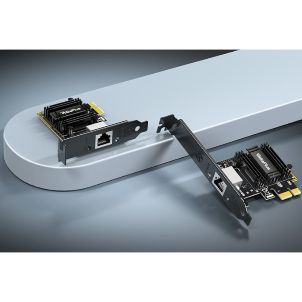 Сетевая карта 5Gb Ethernet PCIe RJ45 GigaPlus для Windows/Linux