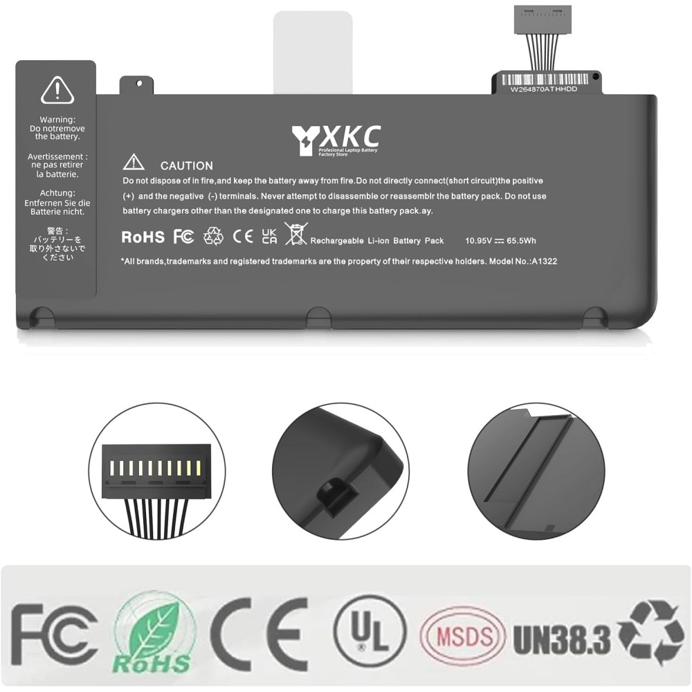 Аккумулятор литий ионный для MacBook Pro 13диагональ 10 95V 63 5Wh