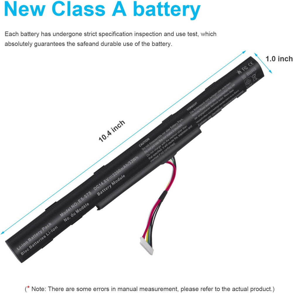 Акумулятор для ноутбука Acer Aspire AS16A5K / AS16A8K 14,8 V 2200 мАh комплект 2 шт