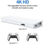 Игровая консоль, Plug and Play, карта памяти 64 ГБ с более чем 20 000 игр, 4K HD