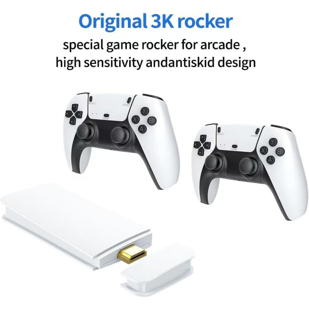 Игровая консоль, Plug and Play, карта памяти 64 ГБ с более чем 20 000 игр, 4K HD
