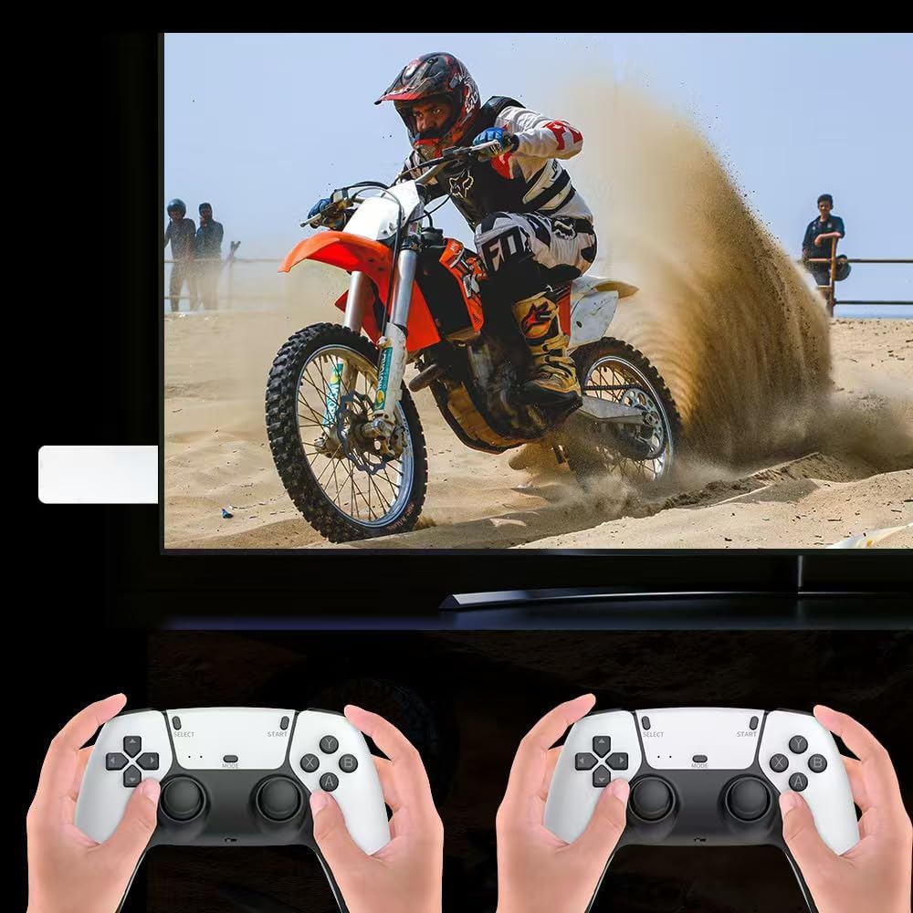 Игровая консоль, Plug and Play, карта памяти 64 ГБ с более чем 20 000 игр, 4K HD