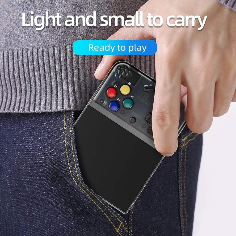 Игровая консоль Whatsko Miyoo Mini+, 3,5-дюймовый IPS-экран, 3000 мА·ч, 64 ГБ памяти