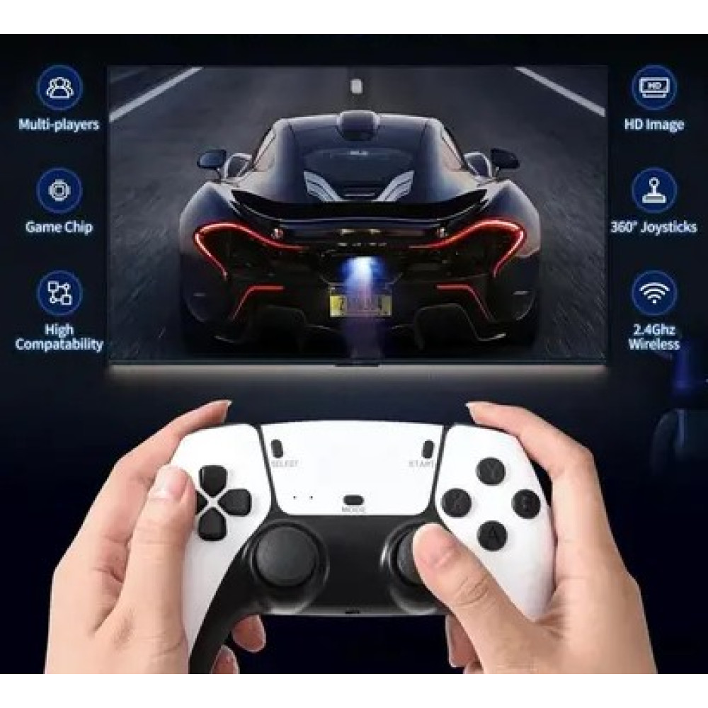 Игровая консоль, Plug and Play, карта памяти 64 ГБ с более чем 20 000 игр, 4K HD