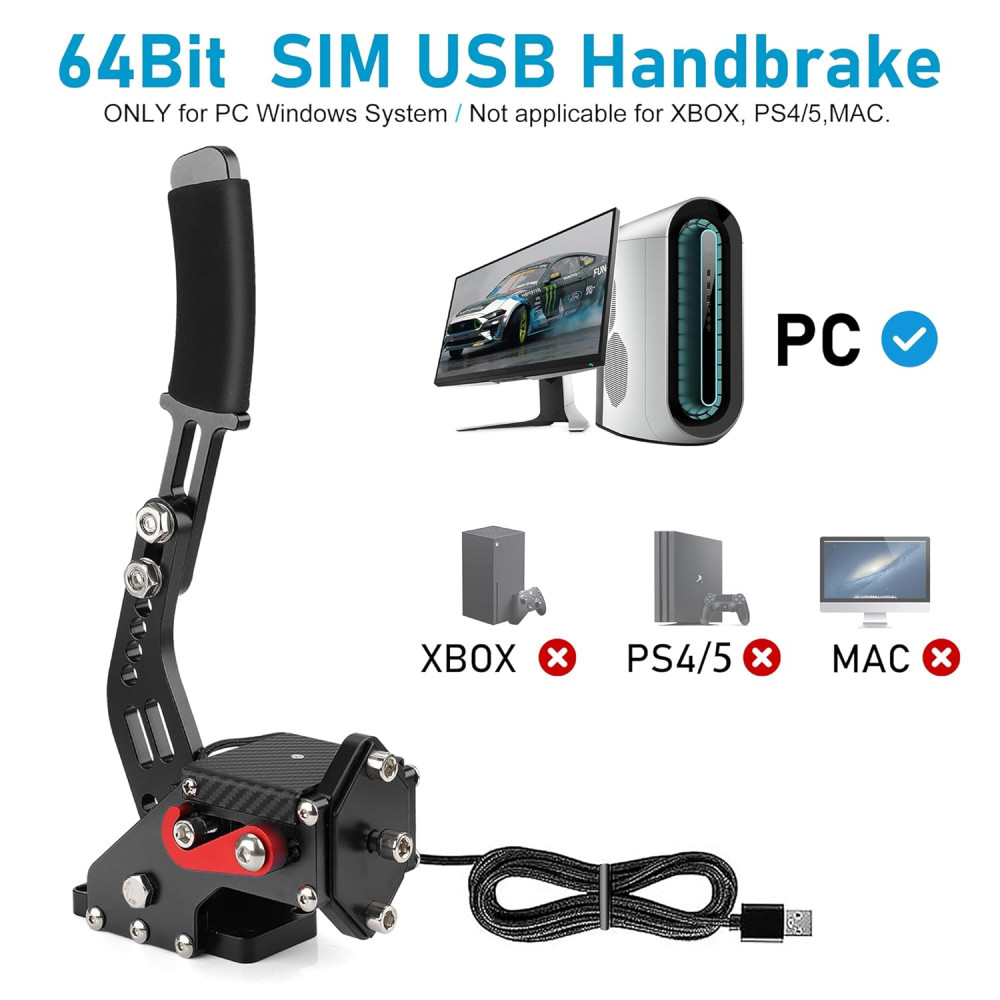 USB ручник для симрейсинга 64bit Hall Sensor CNSPEED для Logitech