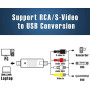Карта видеозахвата EasyCAP USB RCA S Video для оцифровки VHS VCR Hi8 DV DVD