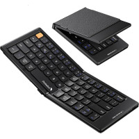 Складана бездротова Bluetooth-клавіатура ProtoArc XK04 з чохлом PU Leather