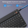 Беспроводная клавиатура + мышь ACETEND Bluetooth + 2 4G QWERTY UK