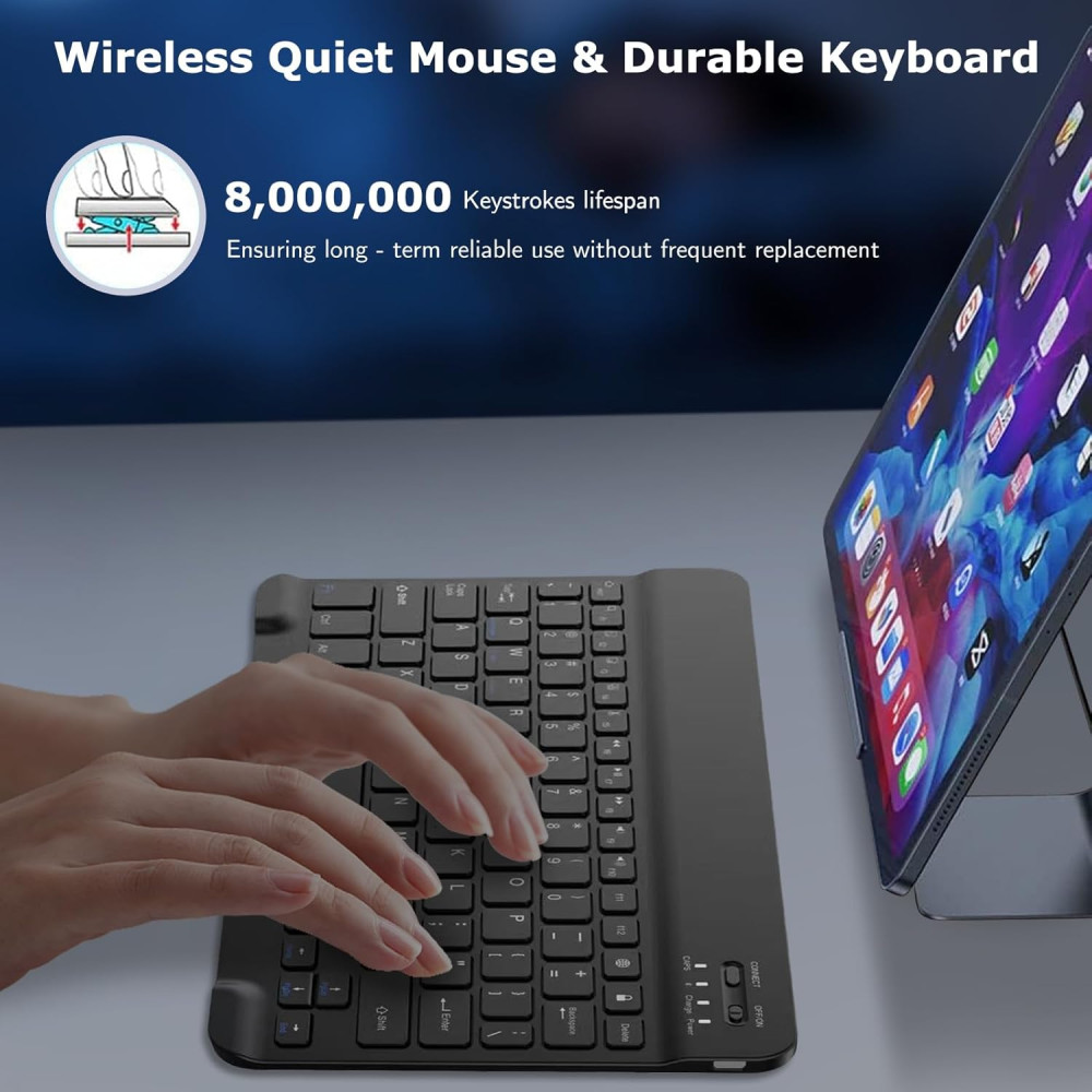 Беспроводная клавиатура + мышь ACETEND Bluetooth + 2 4G QWERTY UK