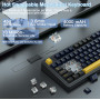 Механічна бездротова клавіатура AULA F75 75% RGB Hot Swap 2,4GHz