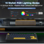 Механічна бездротова клавіатура AULA F75 75% RGB Hot Swap 2,4GHz