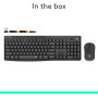 Беспроводная клавиатура и мышь Logitech 2,4G с цифровым блоком
