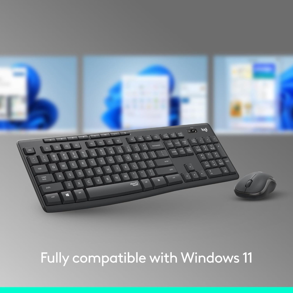 Беспроводная клавиатура и мышь Logitech 2,4G с цифровым блоком