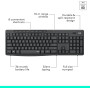 Беспроводная клавиатура и мышь Logitech 2,4G с цифровым блоком