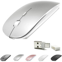 Беспроводная мышь KLO Bluetooth+ USB+Type-C для ноутбука MacBook ПК iPad
